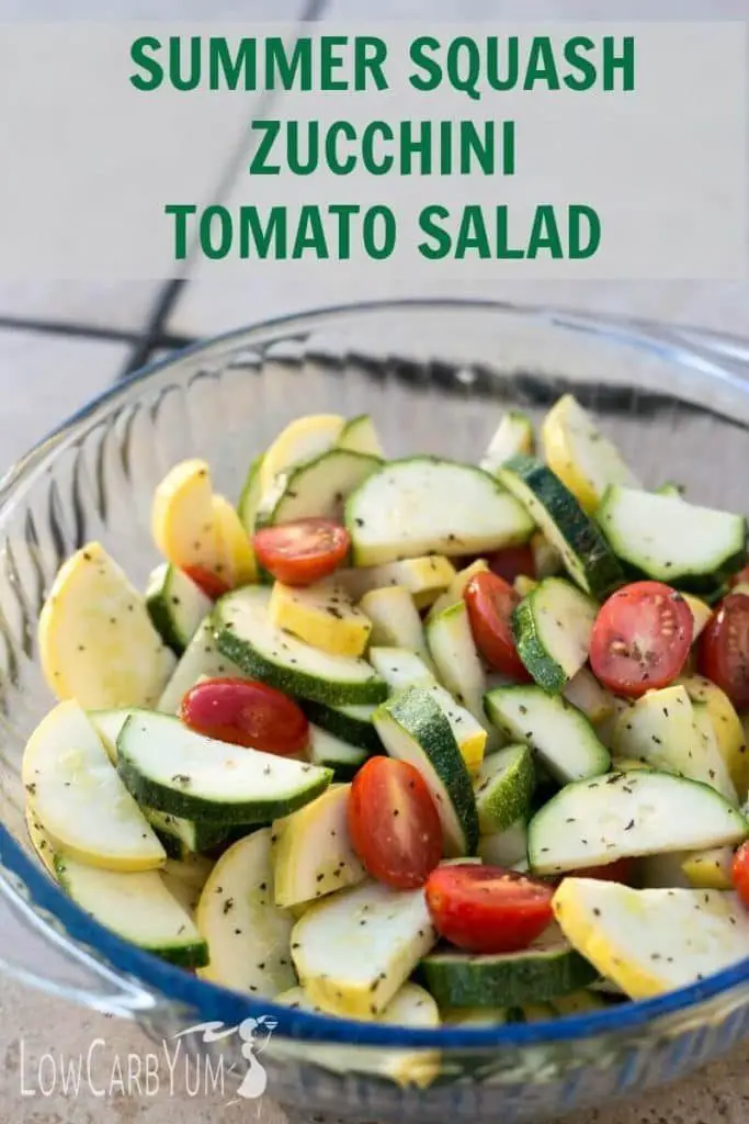 Summer Squash Zucchini and Tomato Salad