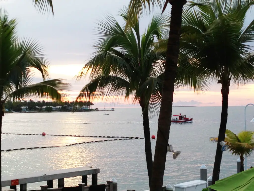 Hyatt Key West Resort sunset view from hotel
