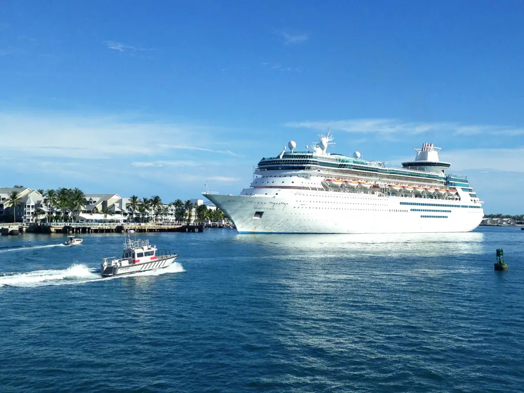 arriving in Key West aboard the Key West Express