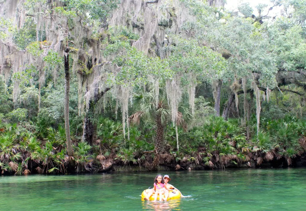 Blue Springs Park Florida tubing in natural lazy river