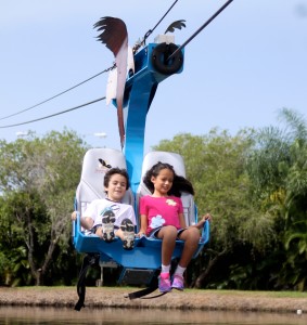 zipline at the shell factory Fort Myers