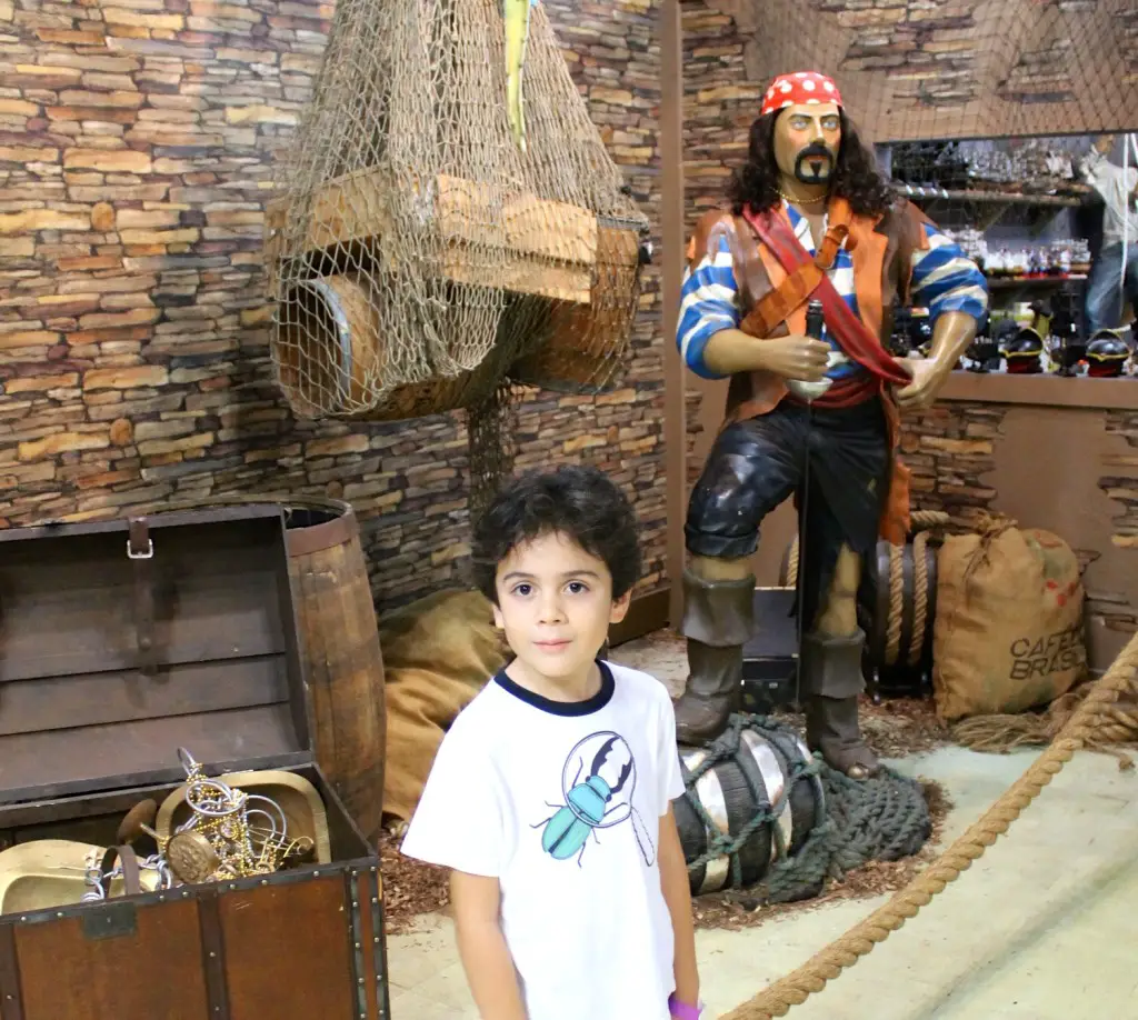pirate exhibit at the shell factory Fort Myers