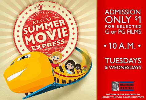 $1 Summer Movies at select Regal Theaters in Southwest Florida